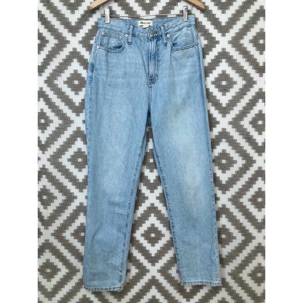 Madewell High Rise Light Wash Curvy Perfect Vintage Jeans